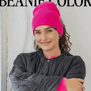 Ponyback Beanie - S/M - Hot Pink